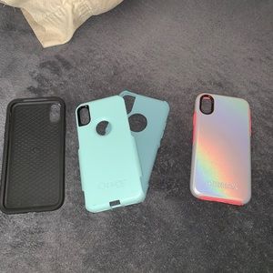 3 iPhone X cases otter box